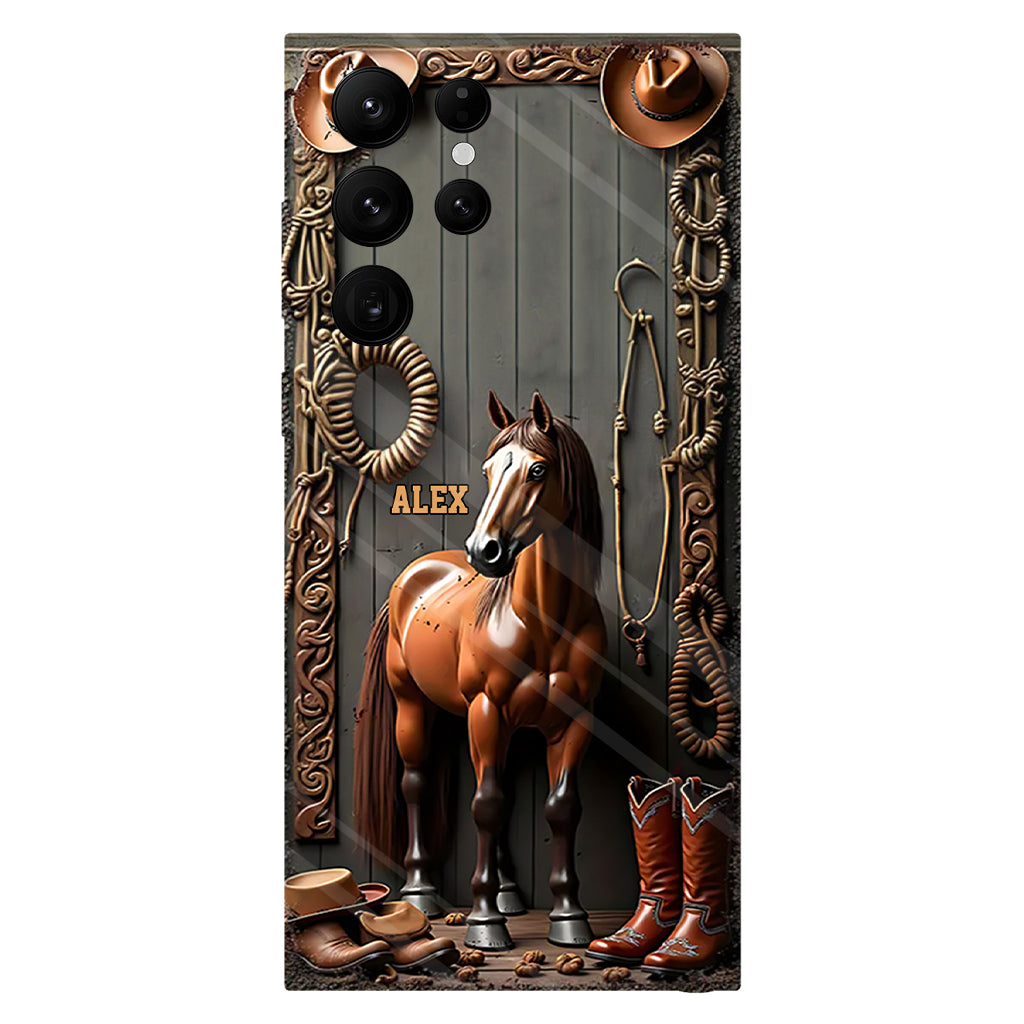 Love Horses - Personalized Horse Full Print Phone Case