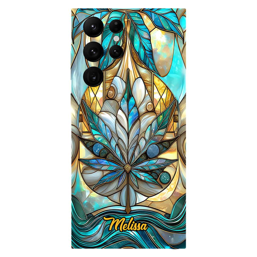 Stunning Leaf - Personalized Weed Full Print Phone Case