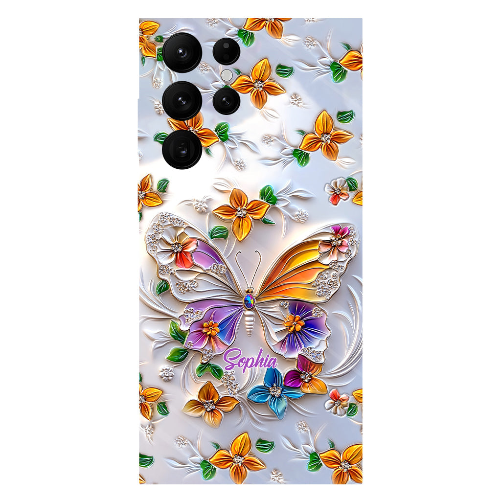 Stunning Butterfly Bee Dragonfly - Personalized Butterfly Full Print Phone Case