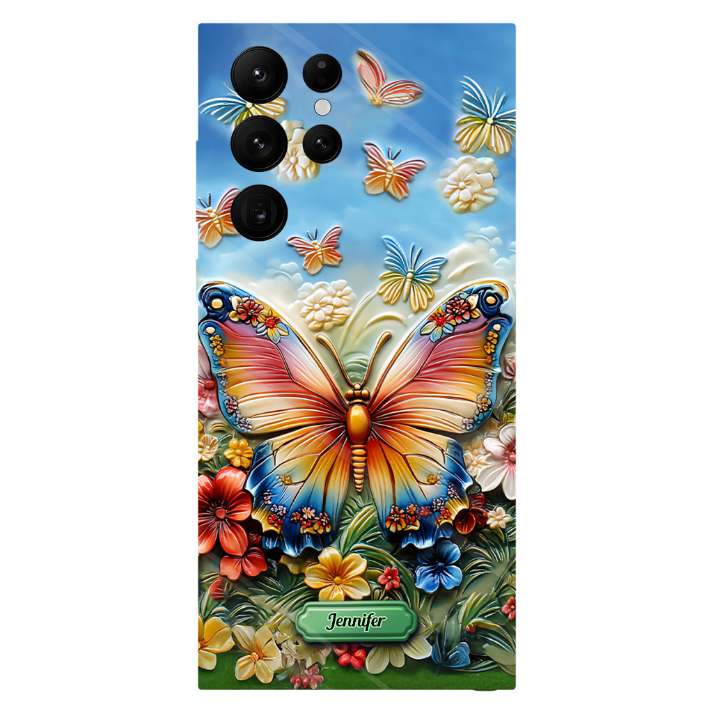 Beautiful Butterfly Bee Dragonfly Hummingbird - Personalized Butterfly Full Print Phone Case