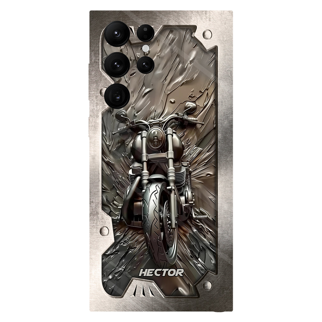 Vintage Motorcycle - Personalized Biker Full Print Phone Case