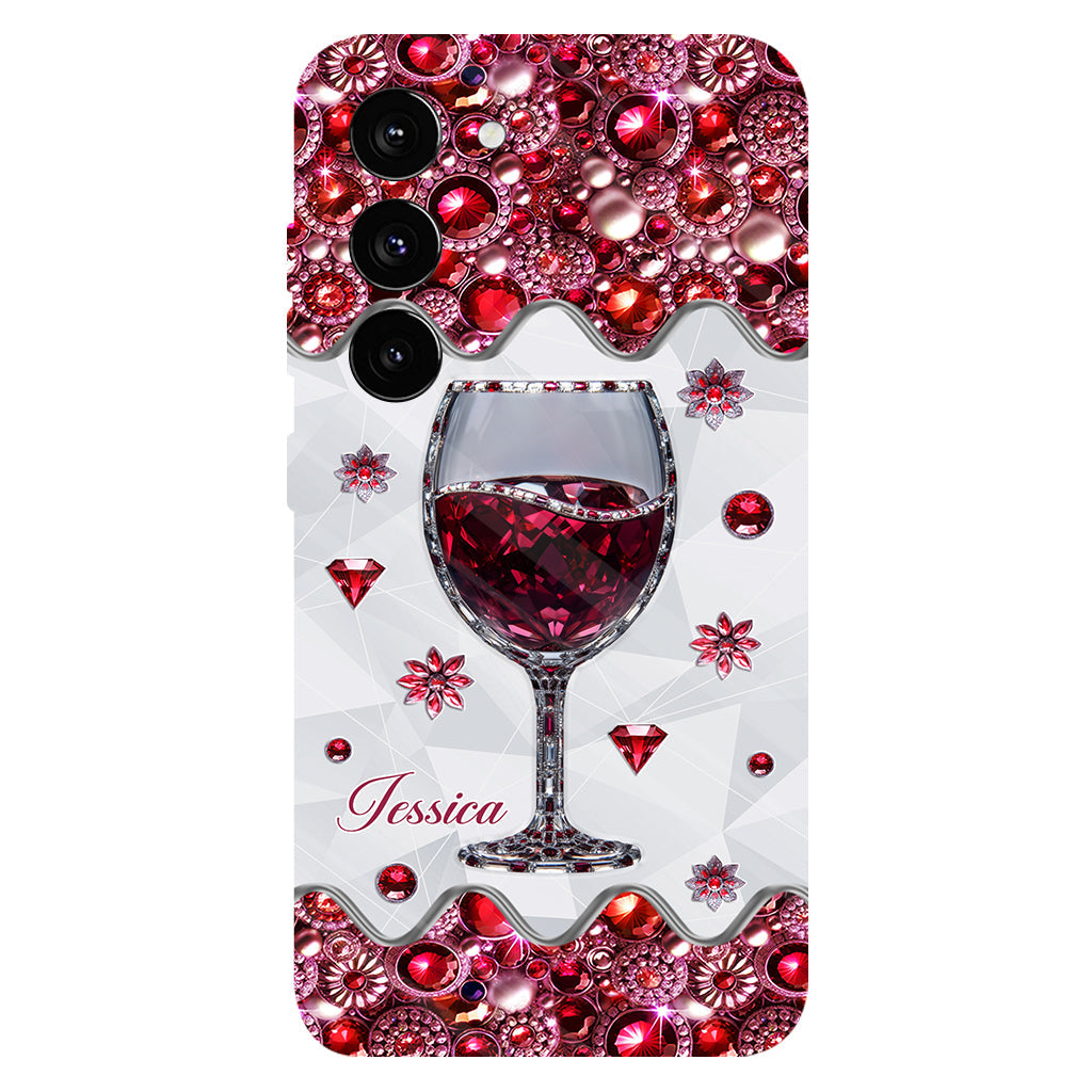 Just A Girl Who Loves Wine - Personalized Wine Full Print Phone Case