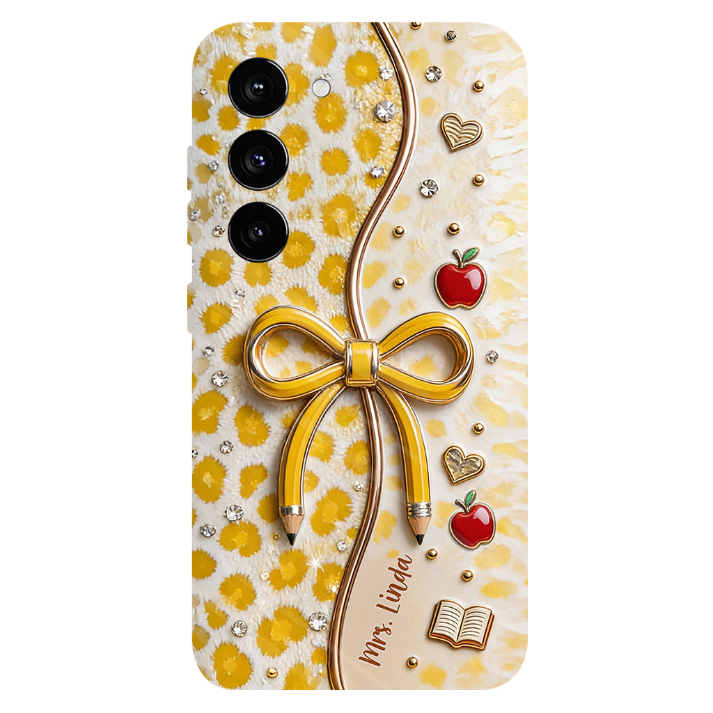 Back To School - Personalized Teacher Full Print Phone Case