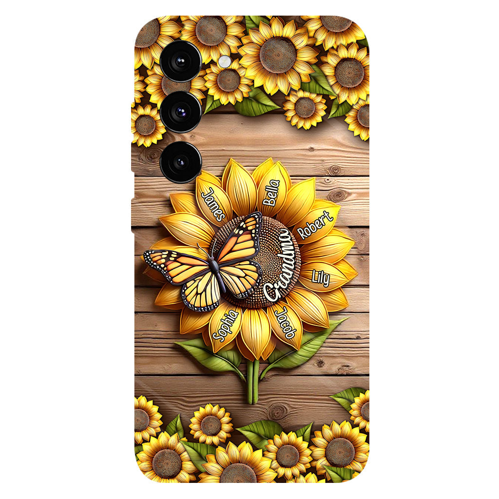 You Are My Sunshine Grandma Mom - Personalized Grandma Full Print Phone Case
