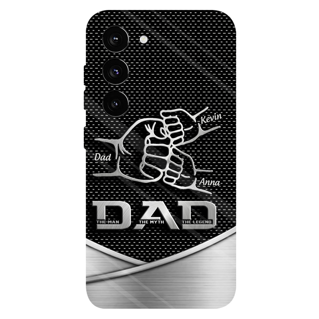 Dad The Man The Myth The Legend First Bump - Christmas Gift for Dad - Personalized Father Full Print Phone Case