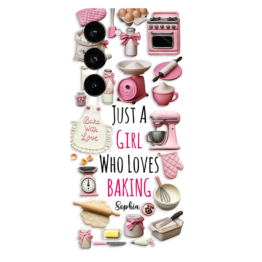 Just A Girl Who Loves Baking - Personalized Baking Full Print Phone Case