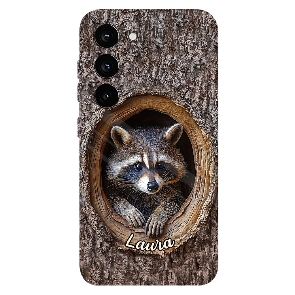 Adorable Raccoon - Personalized Raccoon Full Print Phone Case
