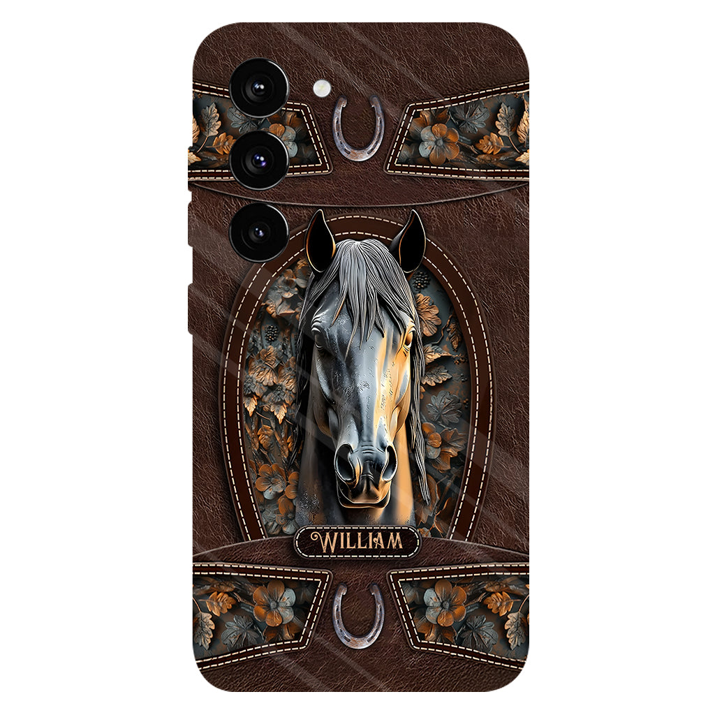 Love Horse - Personalized Horse Full Print Phone Case