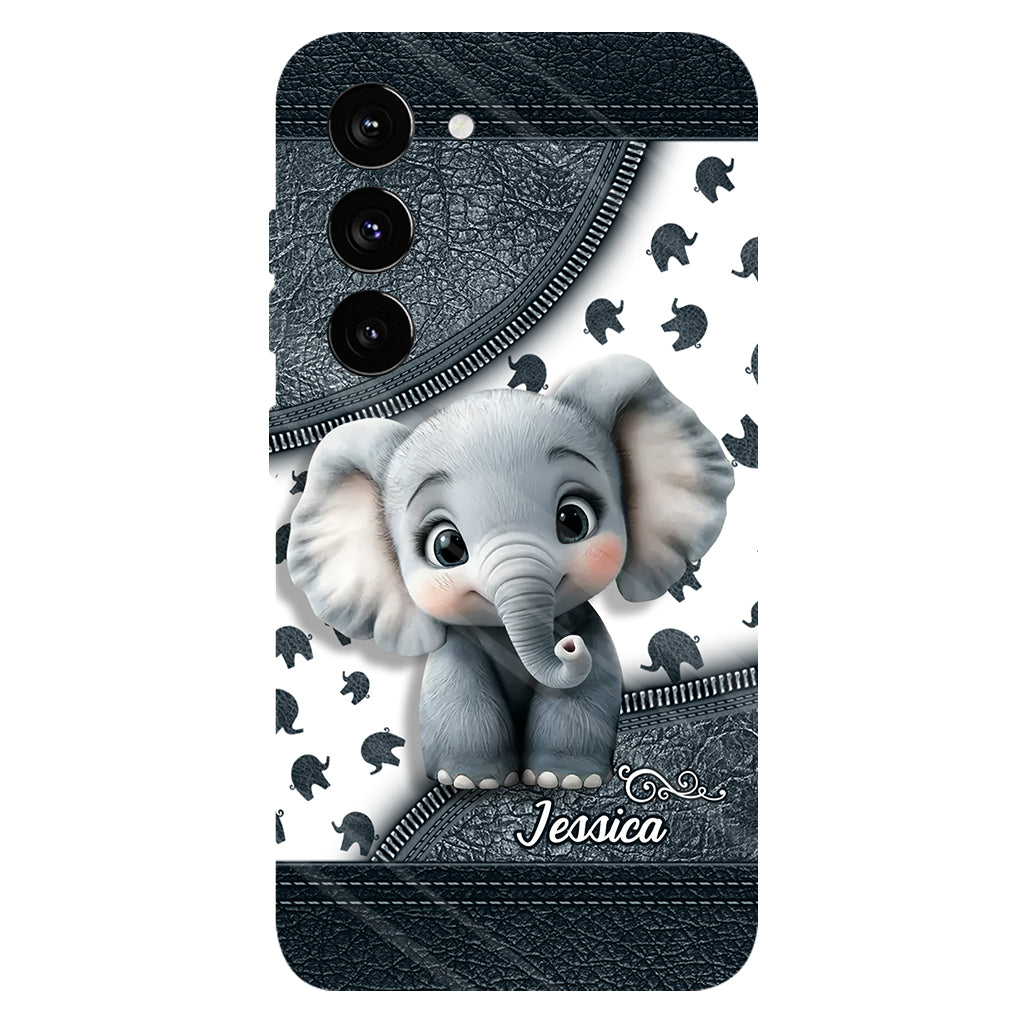 Cute Baby Elephant - Personalized Elephant Full Print Phone Case