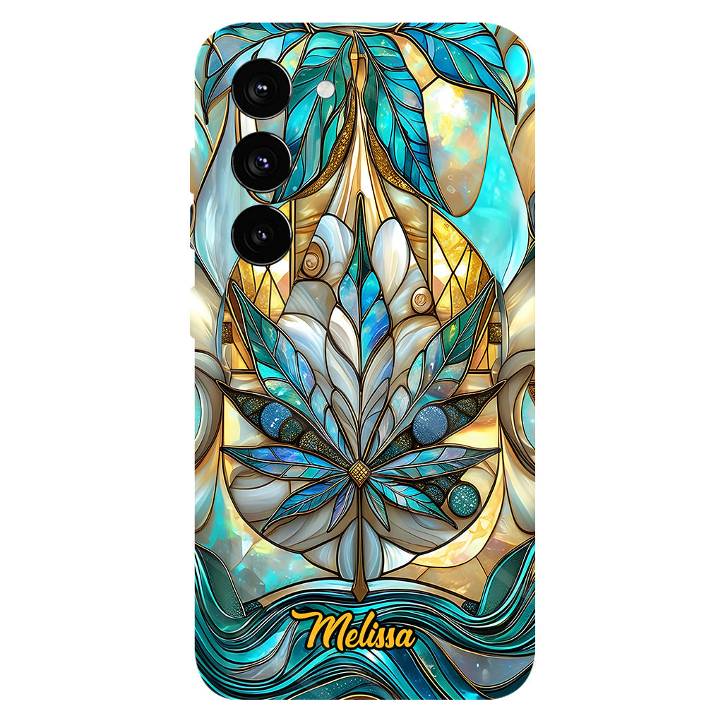 Stunning Leaf - Personalized Weed Full Print Phone Case