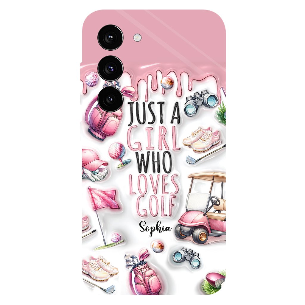 Just A Girl Who Loves Golf - Personalized Golf Full Print Phone Case
