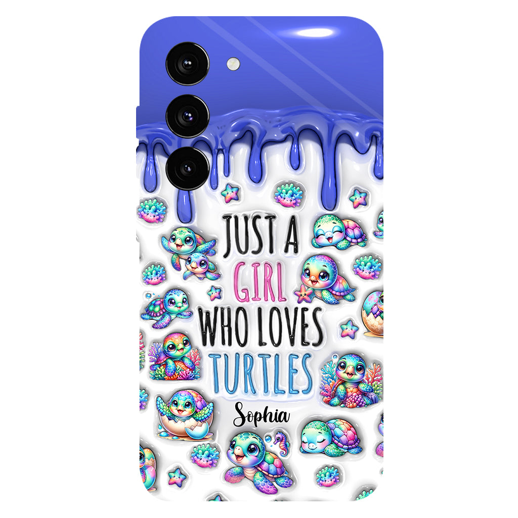 Just A Girl Who Loves Turtles - Personalized Turtle Full Print Phone Case