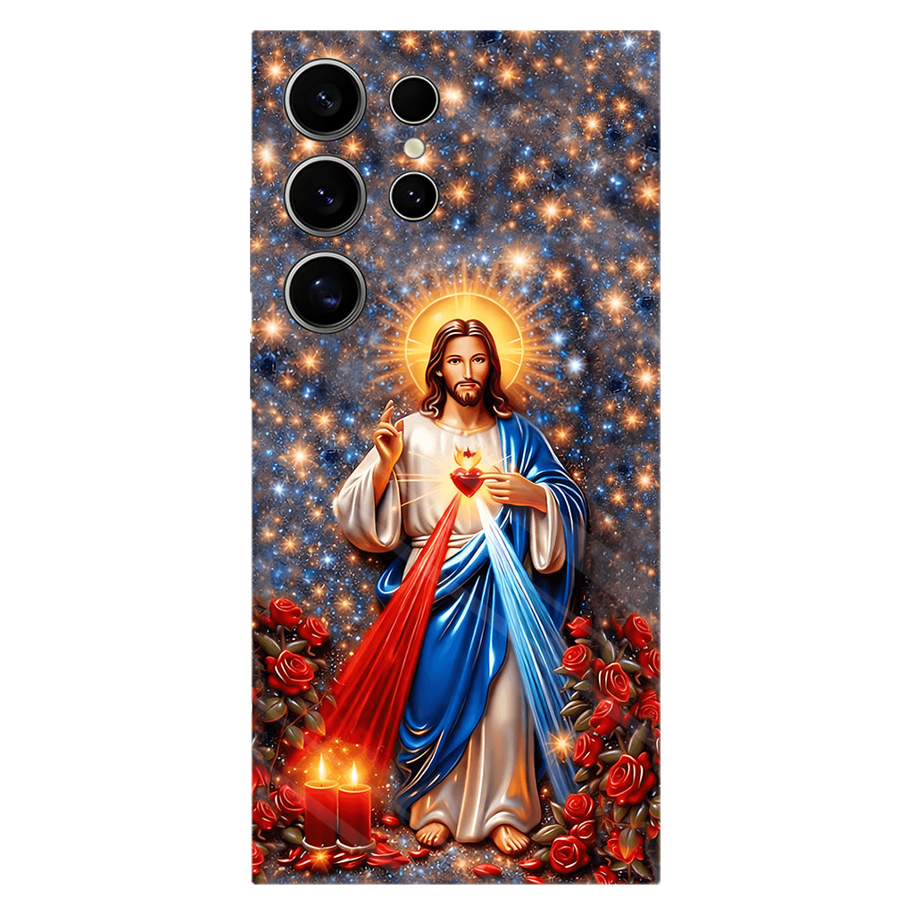 Sacred Heart of Jesus - Personalized Christian Full Print Phone Case