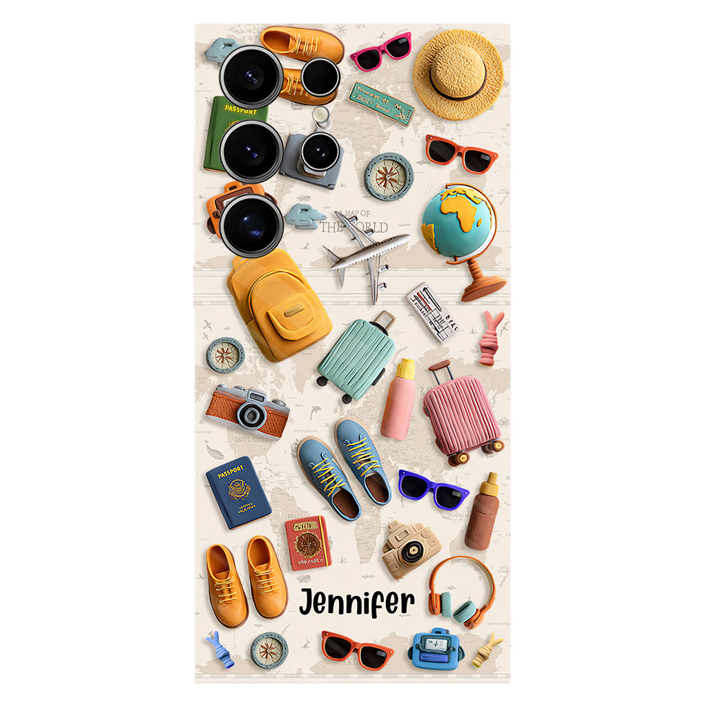 Just A Girl Who Loves Traveling - Personalized Travelling Full Print Phone Case