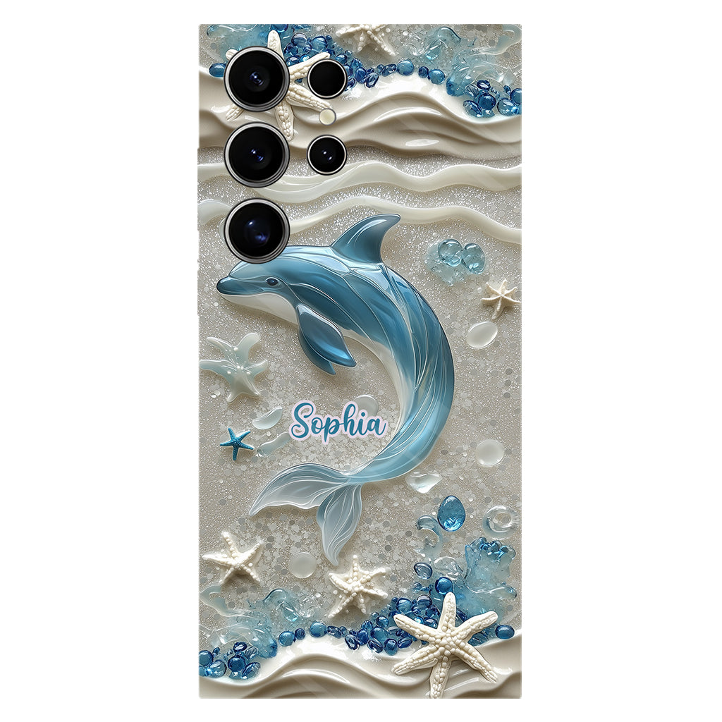 Love Dophins - Personalized Dolphin Full Print Phone Case