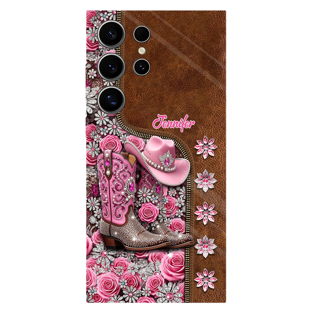 Beautiful Cowgirl Boots - Personalized Cowgirl Full Print Phone Case