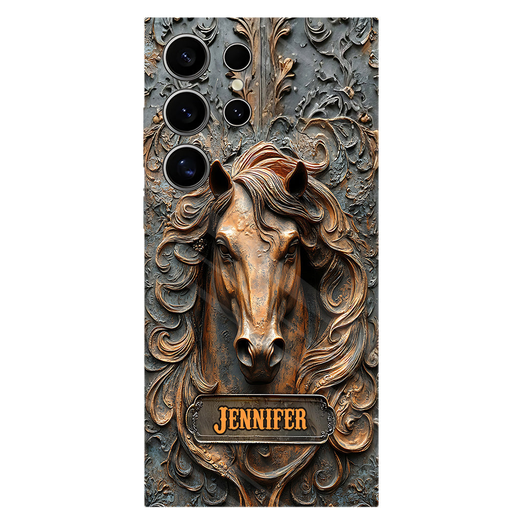 Love Horses - Personalized Horse Full Print Phone Case