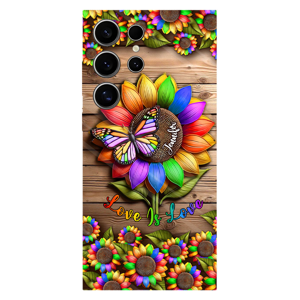Love Is Love - Personalized LGBT Support Full Print Phone Case