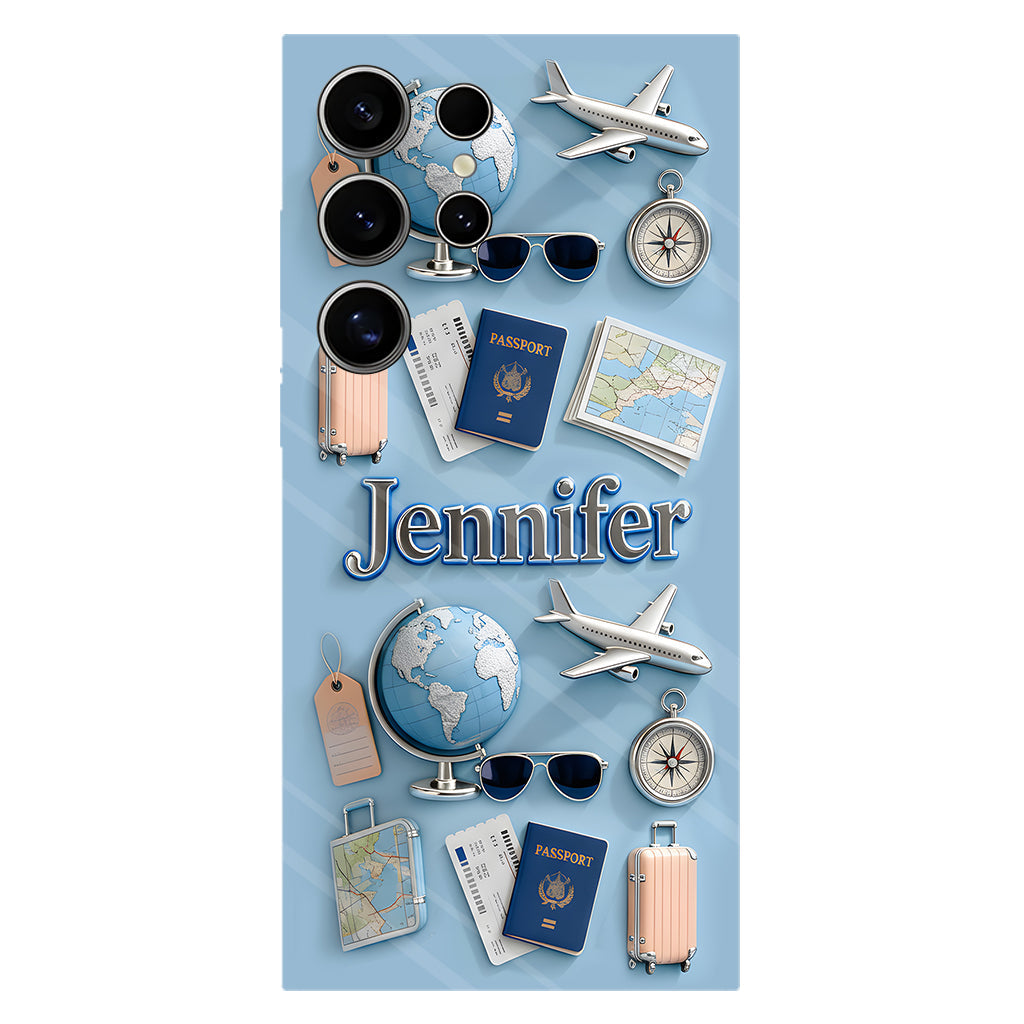 Just A Girl Who Loves Travelings - Personalized Travelling Full Print Phone Case