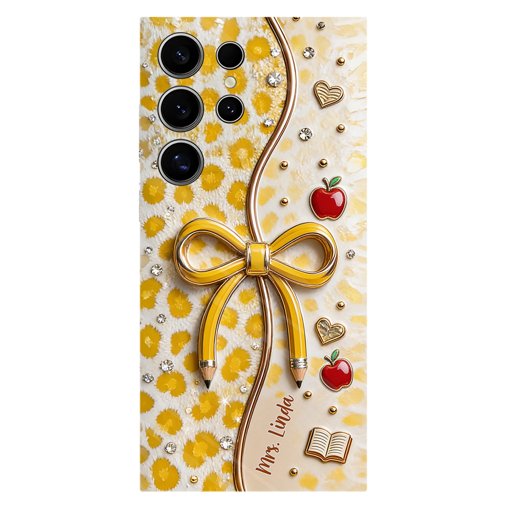 Back To School - Personalized Teacher Full Print Phone Case