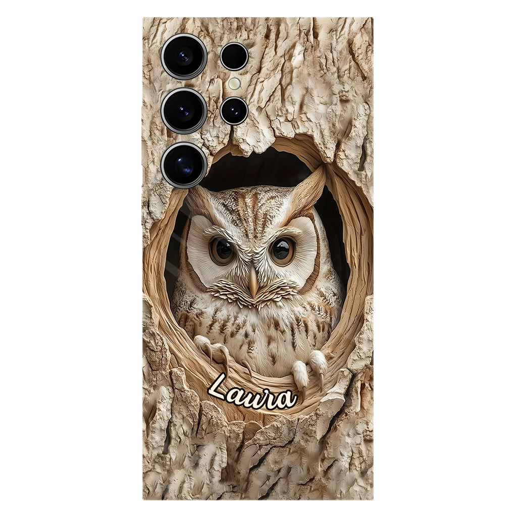 Hollow Watcher - Personalized Owl Full Print Phone Case