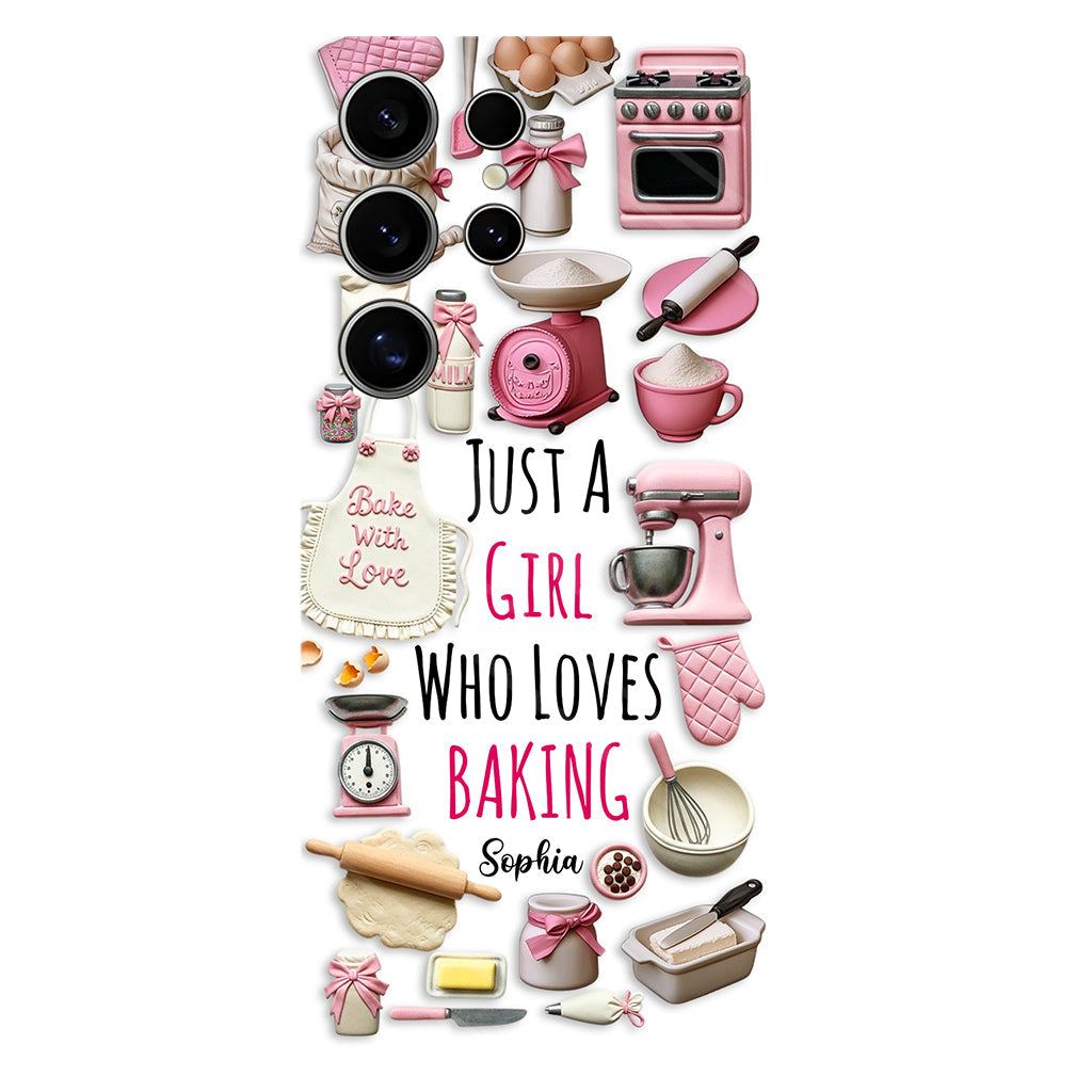 Just A Girl Who Loves Baking - Personalized Baking Full Print Phone Case