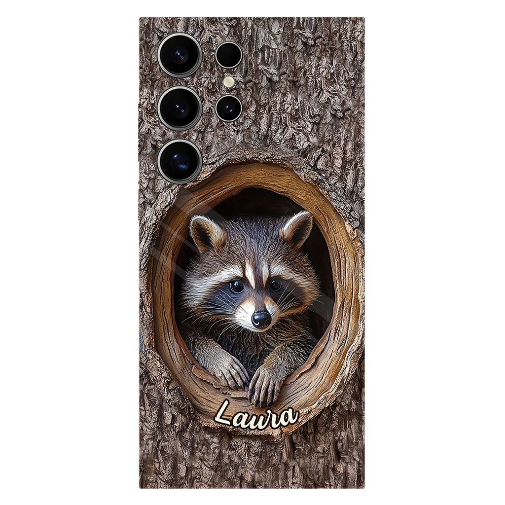 Adorable Raccoon - Personalized Raccoon Full Print Phone Case