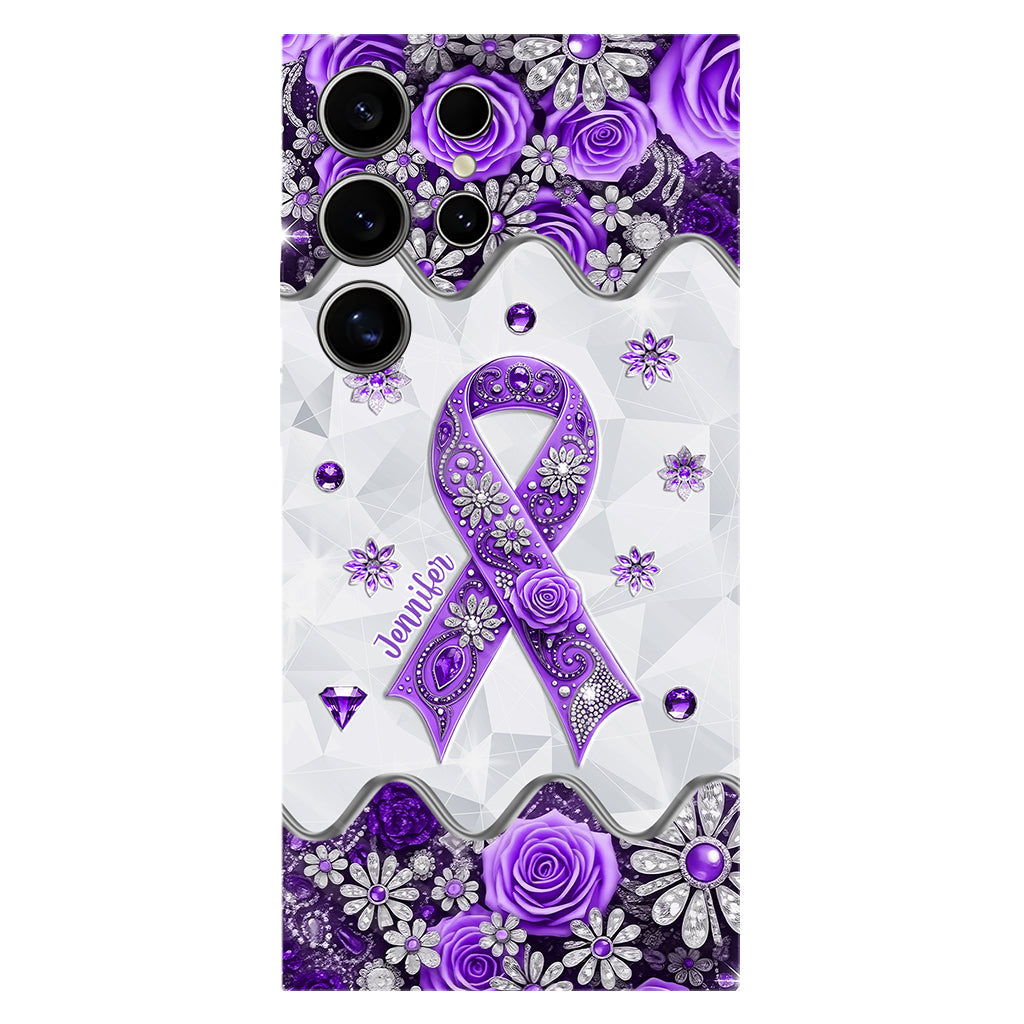 Cancer Awareness - Personalized Pancreatic Cancer Awareness Full Print Phone Case