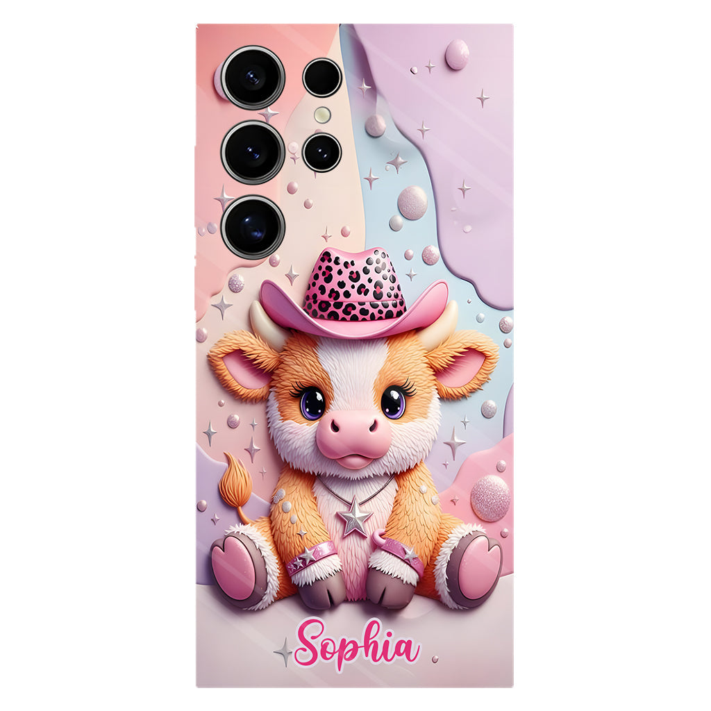 Adorable Highland Cow - Personalized Highland Cow Full Print Phone Case