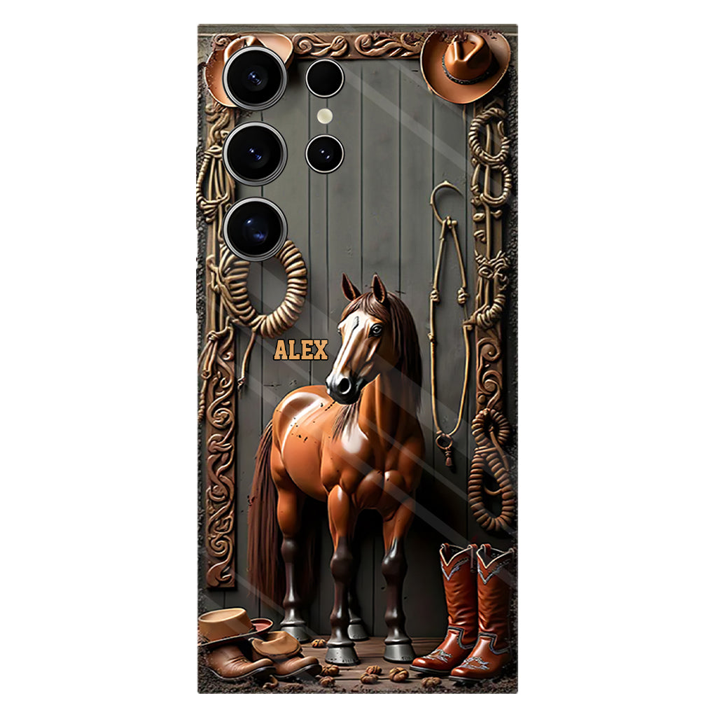 Love Horses - Personalized Horse Full Print Phone Case