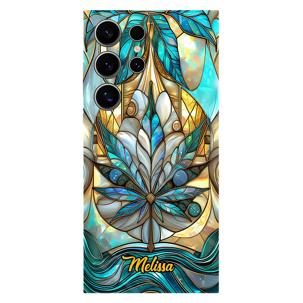 Stunning Leaf - Personalized Weed Full Print Phone Case