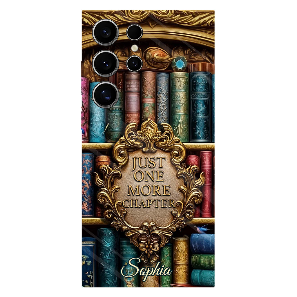 Just One More Chapter - Personalized Book Full Print Phone Case