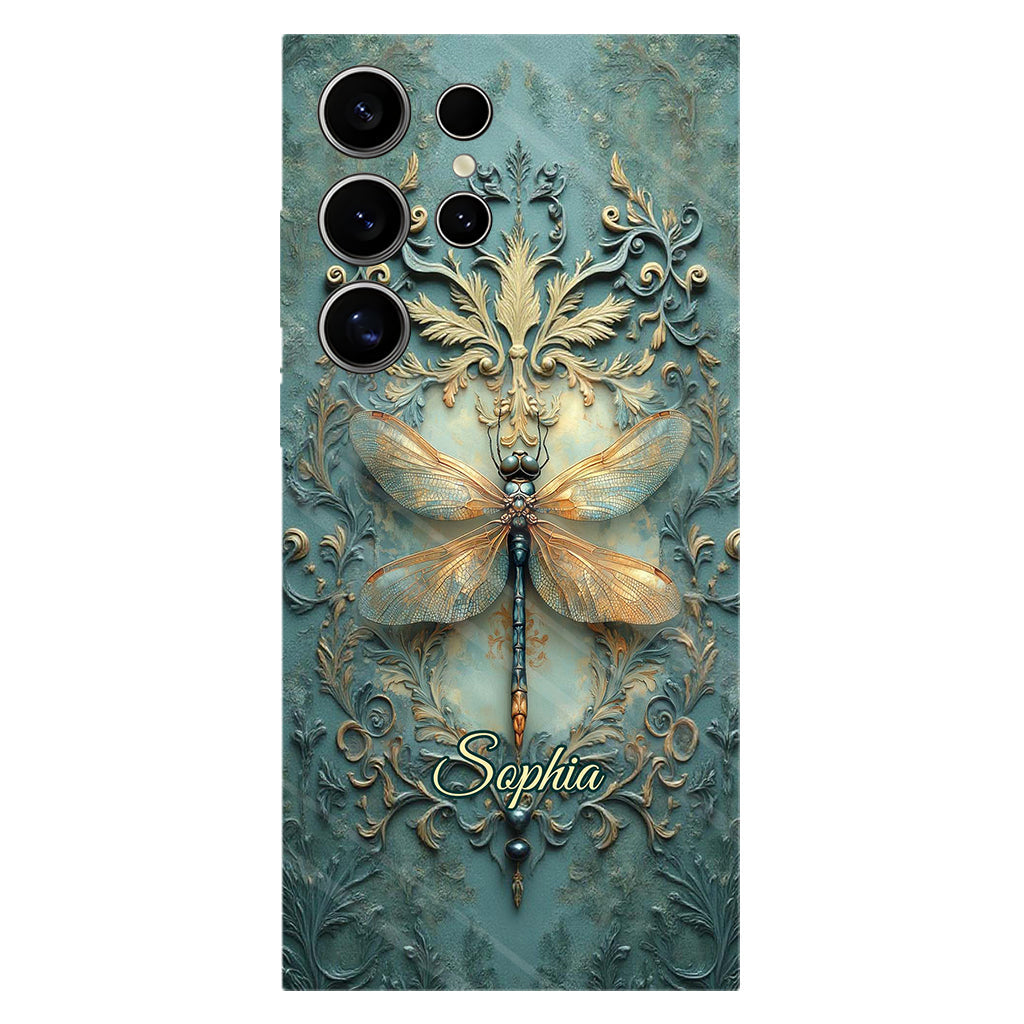 Stunning Dragonfly - Personalized Dragonfly Full Print Phone Case