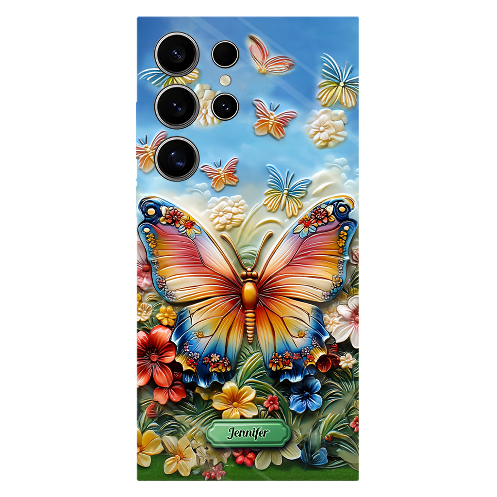 Beautiful Butterfly Bee Dragonfly Hummingbird - Personalized Butterfly Full Print Phone Case
