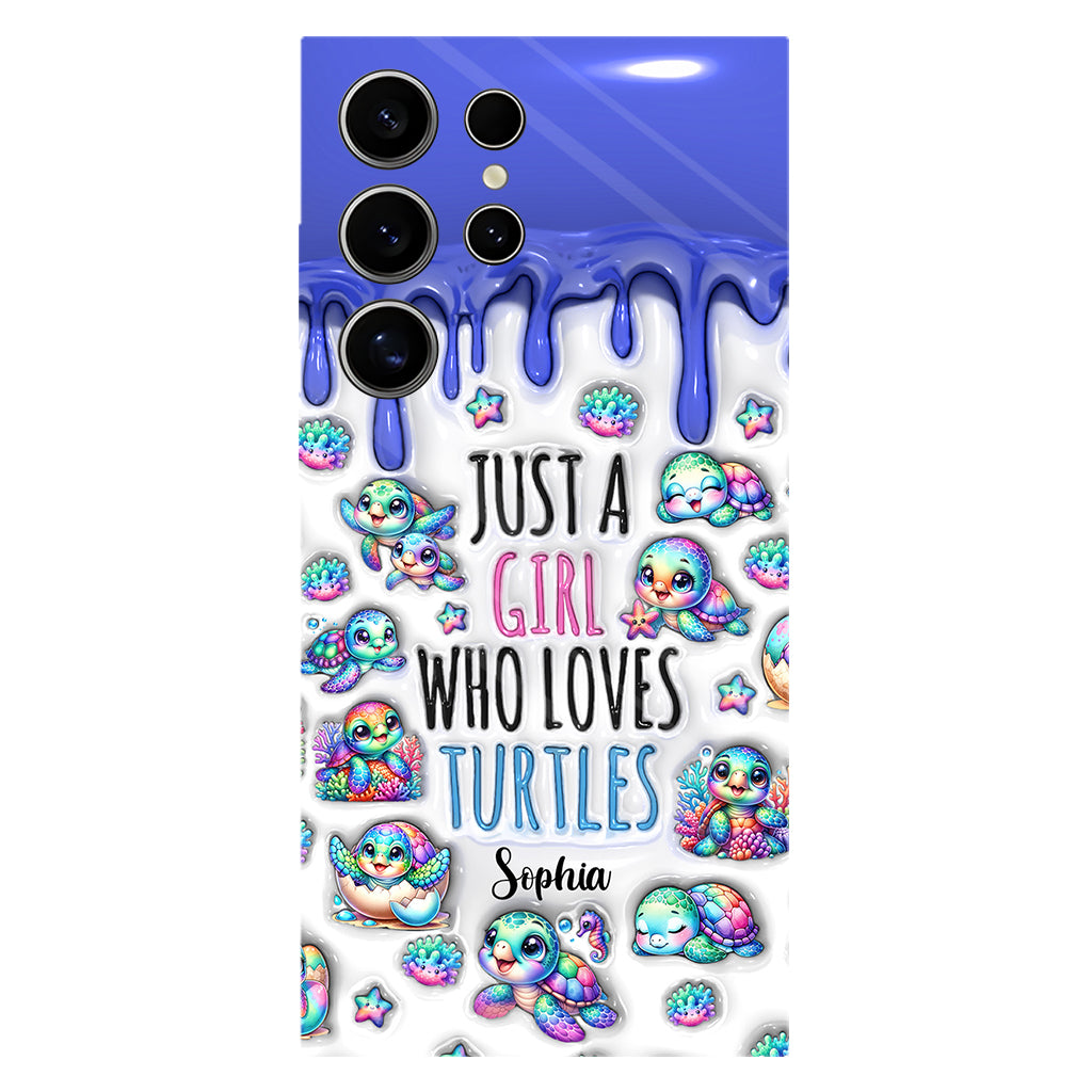 Just A Girl Who Loves Turtles - Personalized Turtle Full Print Phone Case