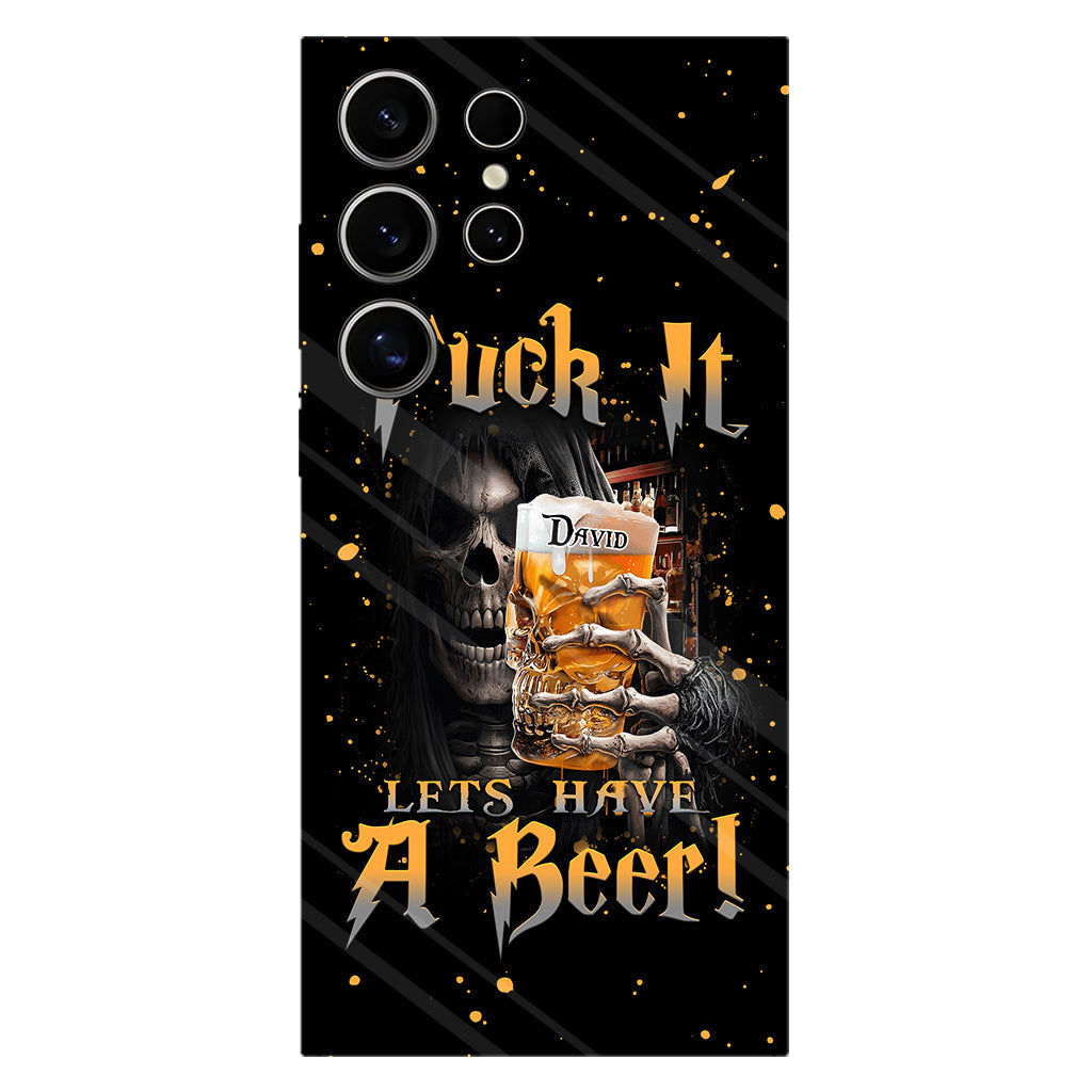 Let's Have A Beer - Personalized Beer Full Print Phone Case