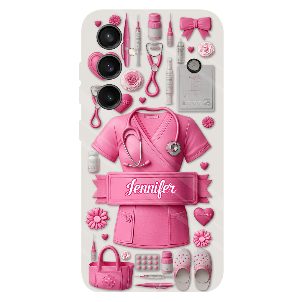 Nursing Is A Work Of Heart - Personalized Nurse Full Print Phone Case