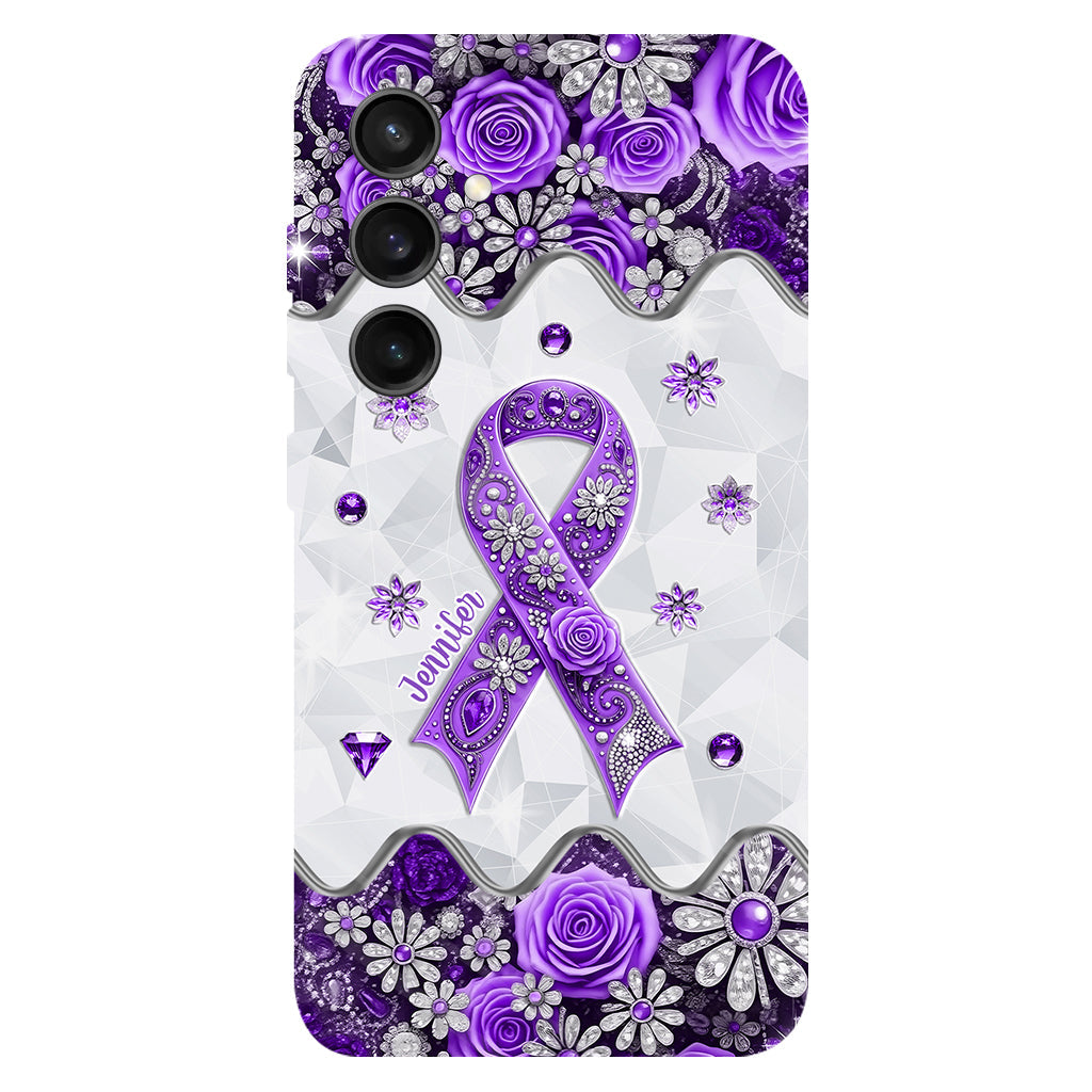 Cancer Awareness - Personalized Pancreatic Cancer Awareness Full Print Phone Case
