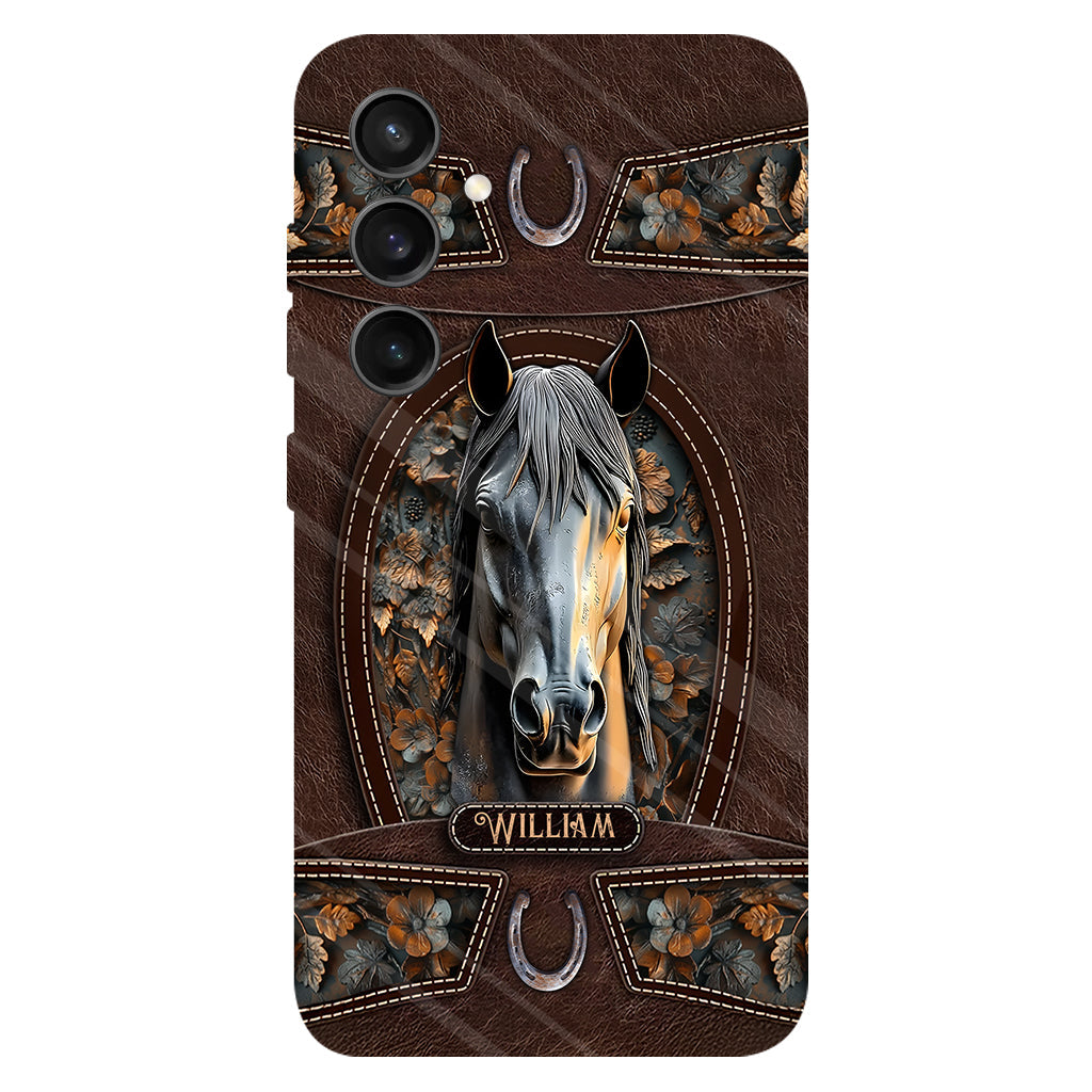 Love Horse - Personalized Horse Full Print Phone Case