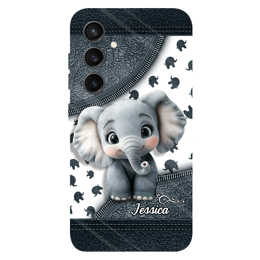 Cute Baby Elephant - Personalized Elephant Full Print Phone Case