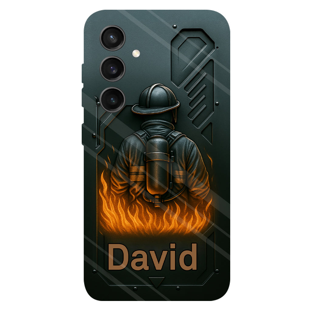 The Strone One - Personalized Firefighter Full Print Phone Case