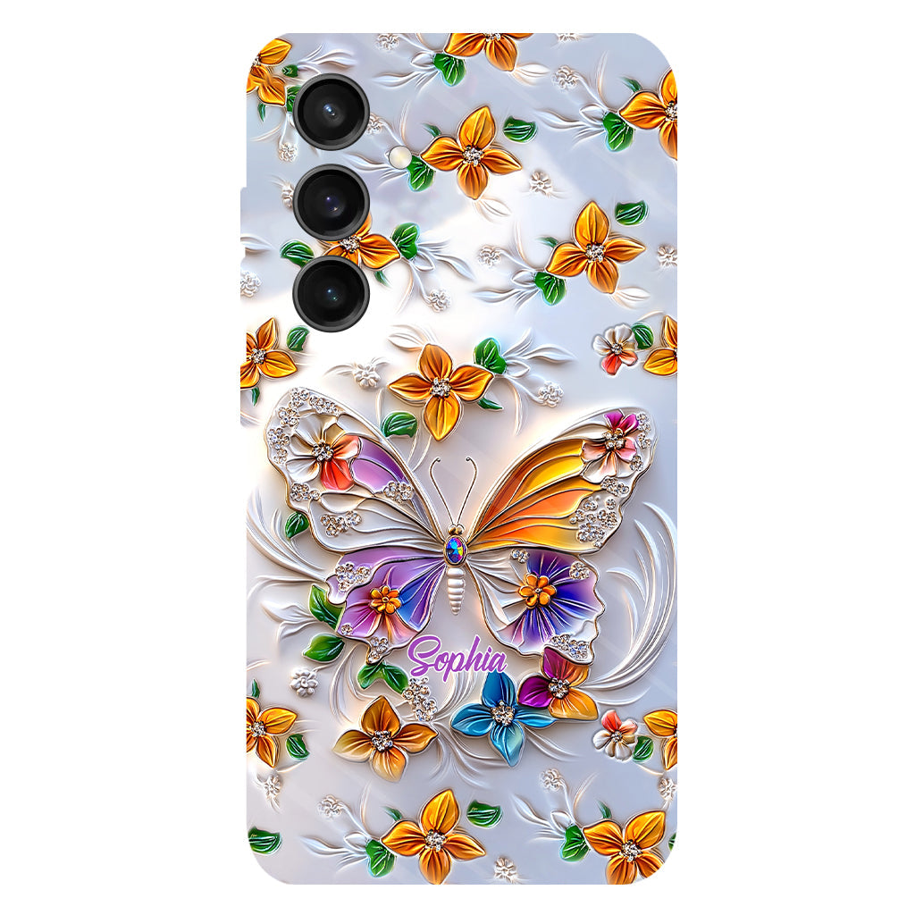 Stunning Butterfly Bee Dragonfly - Personalized Butterfly Full Print Phone Case