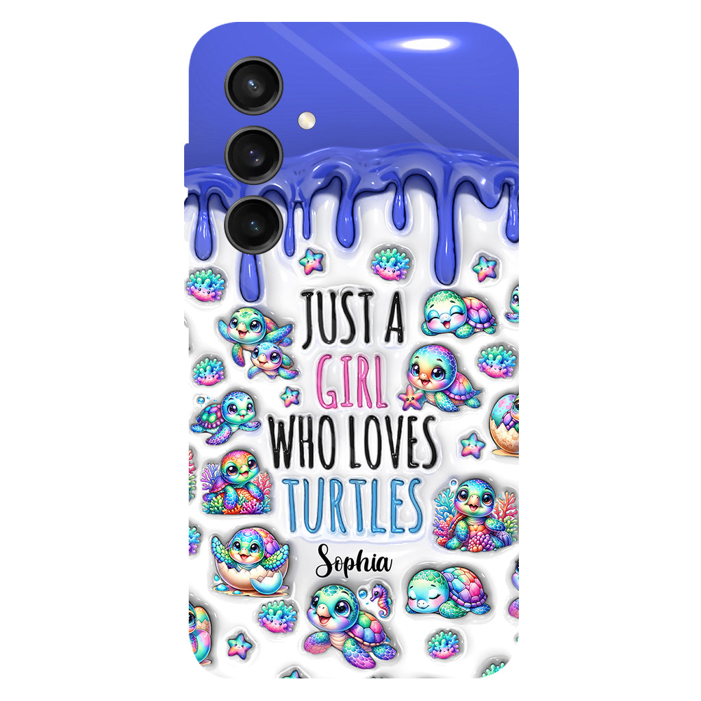 Just A Girl Who Loves Turtles - Personalized Turtle Full Print Phone Case