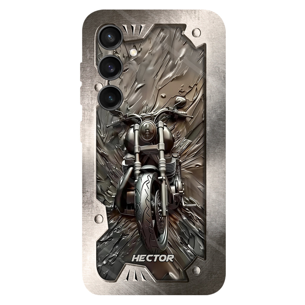 Vintage Motorcycle - Personalized Biker Full Print Phone Case
