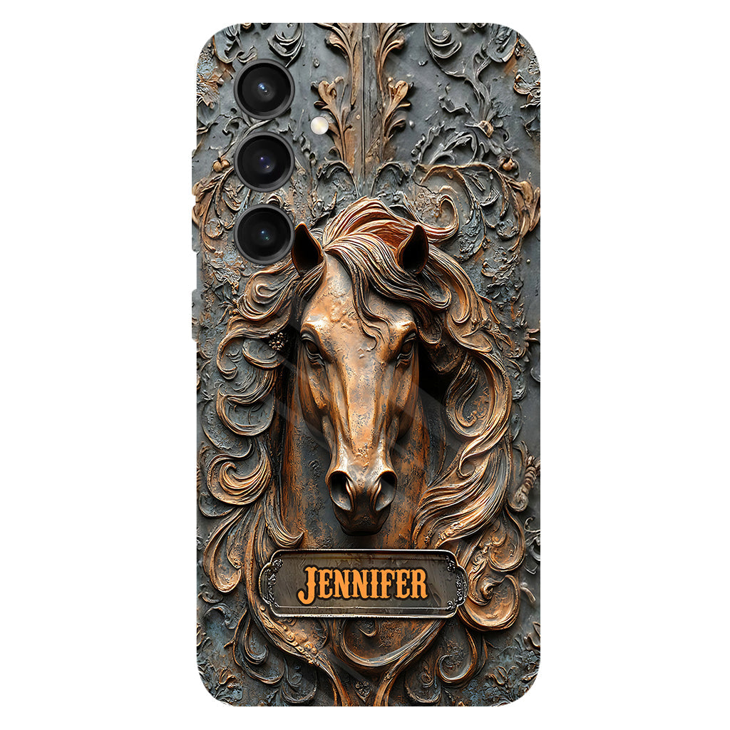 Love Horses - Personalized Horse Full Print Phone Case