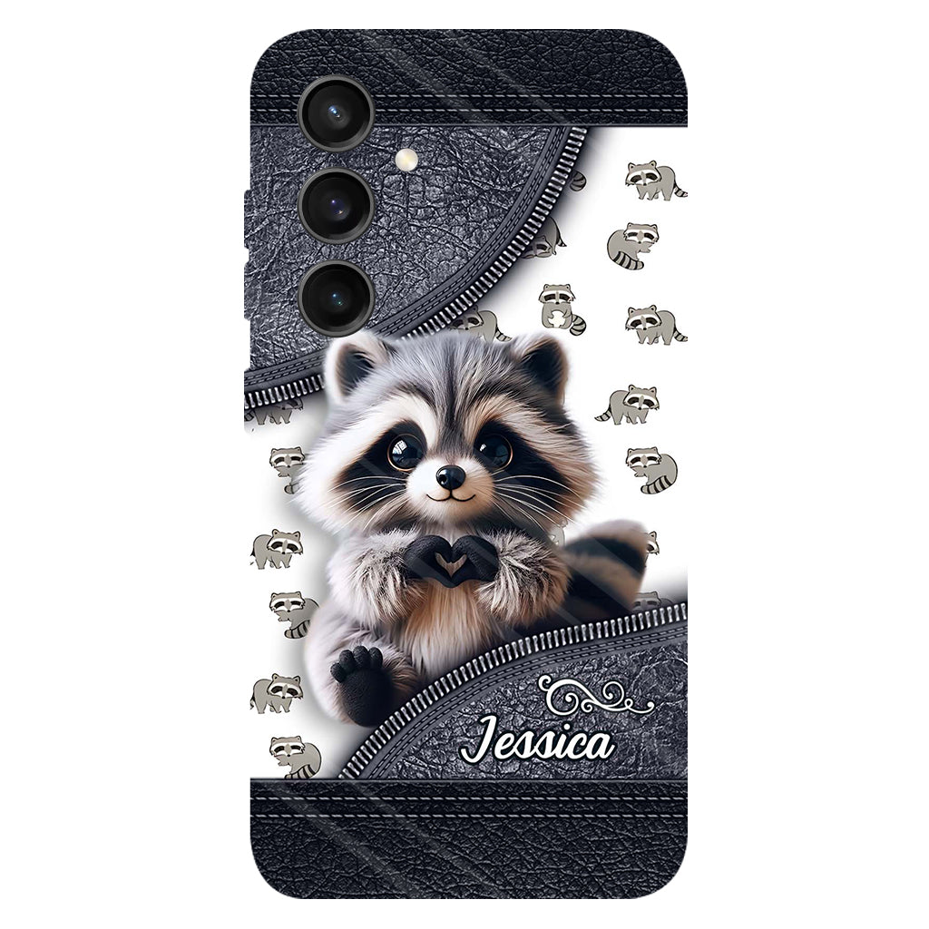 Adorable Raccoon - Personalized Raccoon Full Print Phone Case