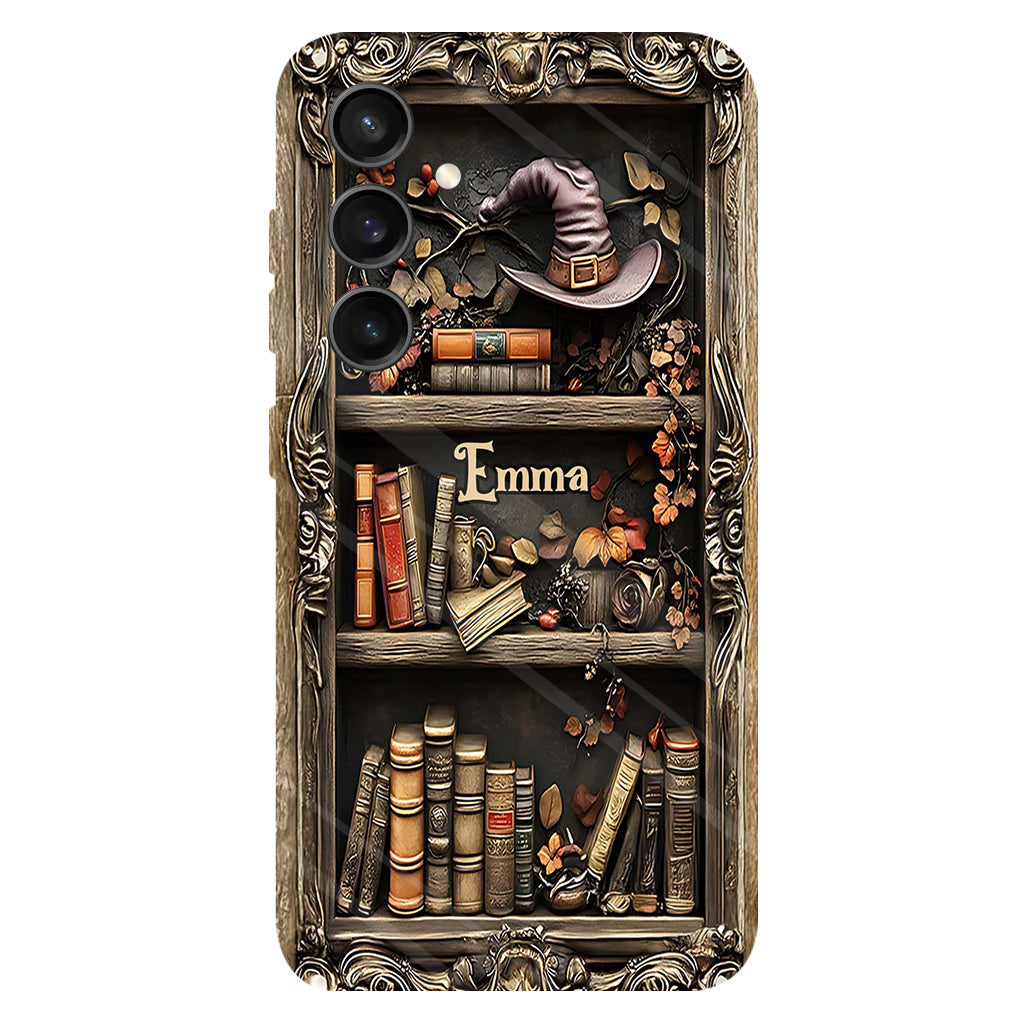Hat And Books - Personalized Witch Full Print Phone Case