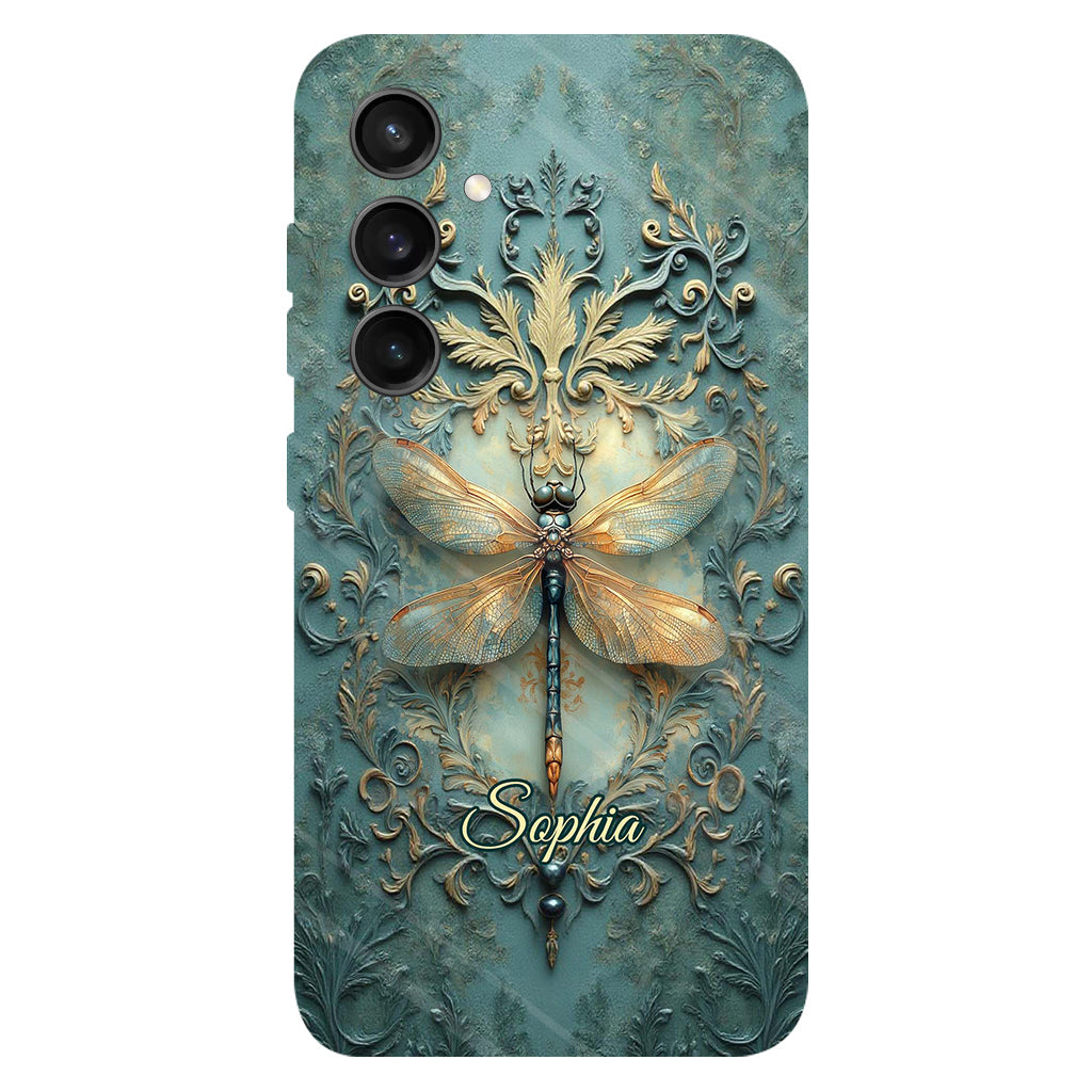 Stunning Dragonfly - Personalized Dragonfly Full Print Phone Case