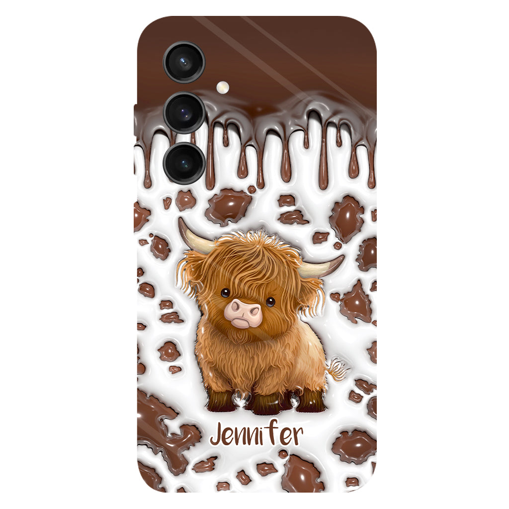 Just A Girl Who Loves Highland Cow - Personalized Full Print Phone Case