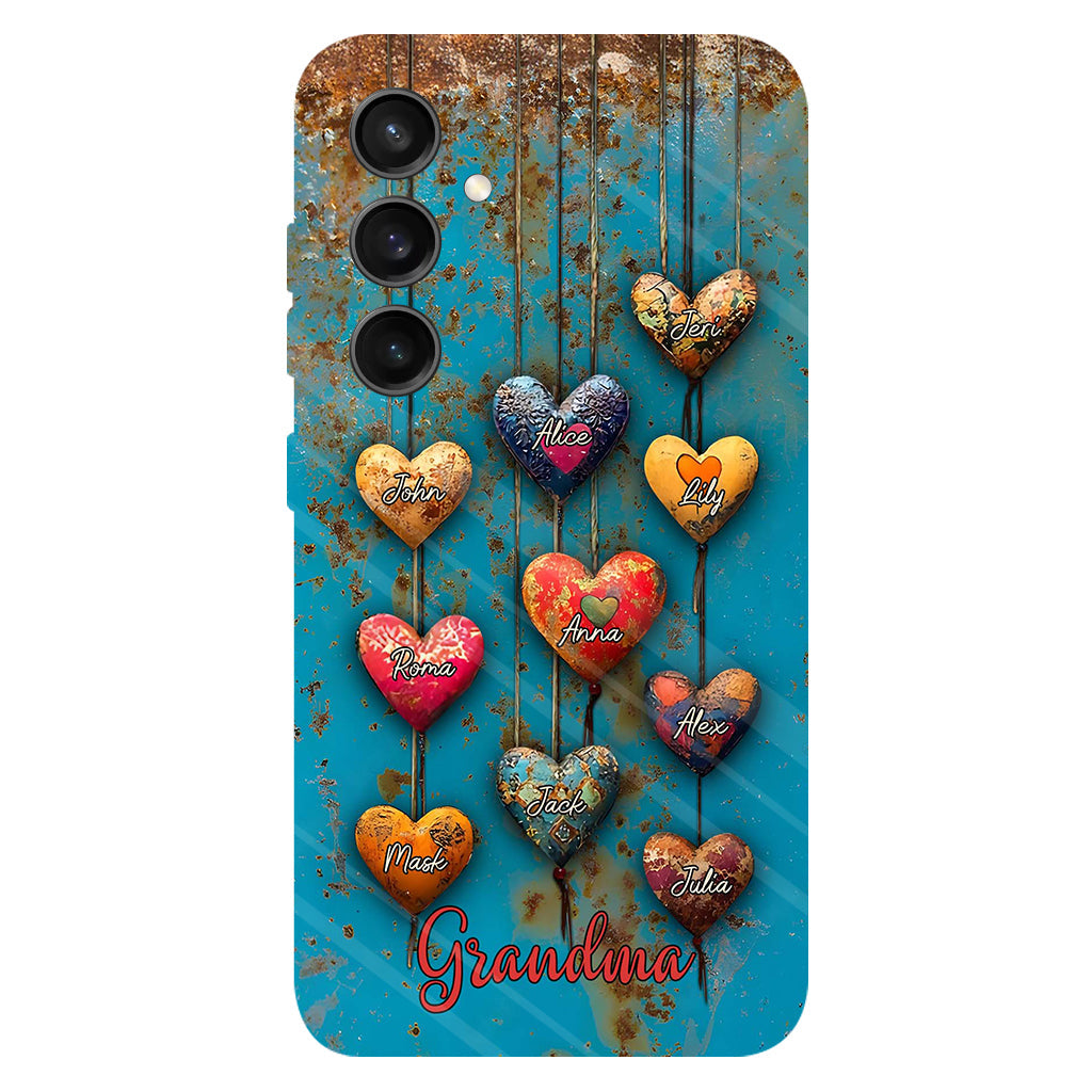 Grandma's Mom's Sweethearts - Personalized Grandma Full Print Phone Case